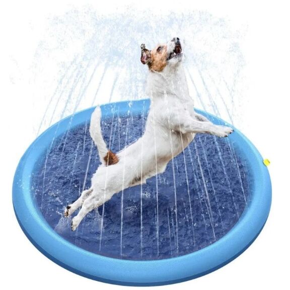 Kids & Dog Anti-Slip Splash Pad Water Sprinkler - Dog Paddling Pool - Image 1