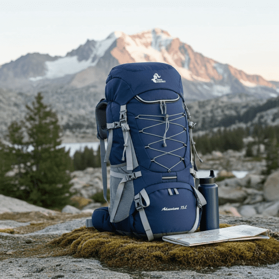 Travel Camping Climbing & Hiking Backpack With Rain-Cover - Image 1