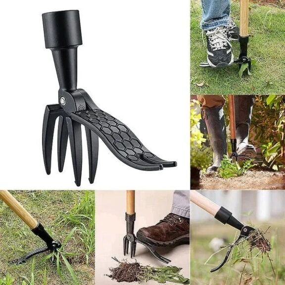 Stainless Steel Adjustable Long Handle Detachable Weed Puller - Image 1